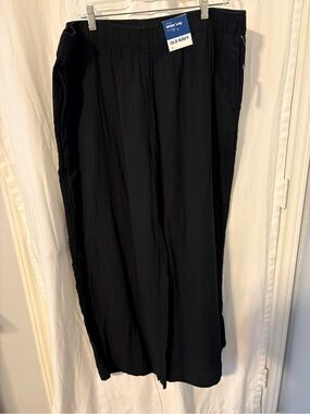 Old Navy Black Wide-Leg Pull-On Pants